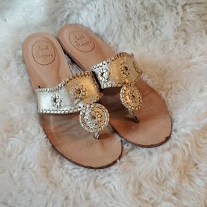 Jack Rogers Gold Sandals